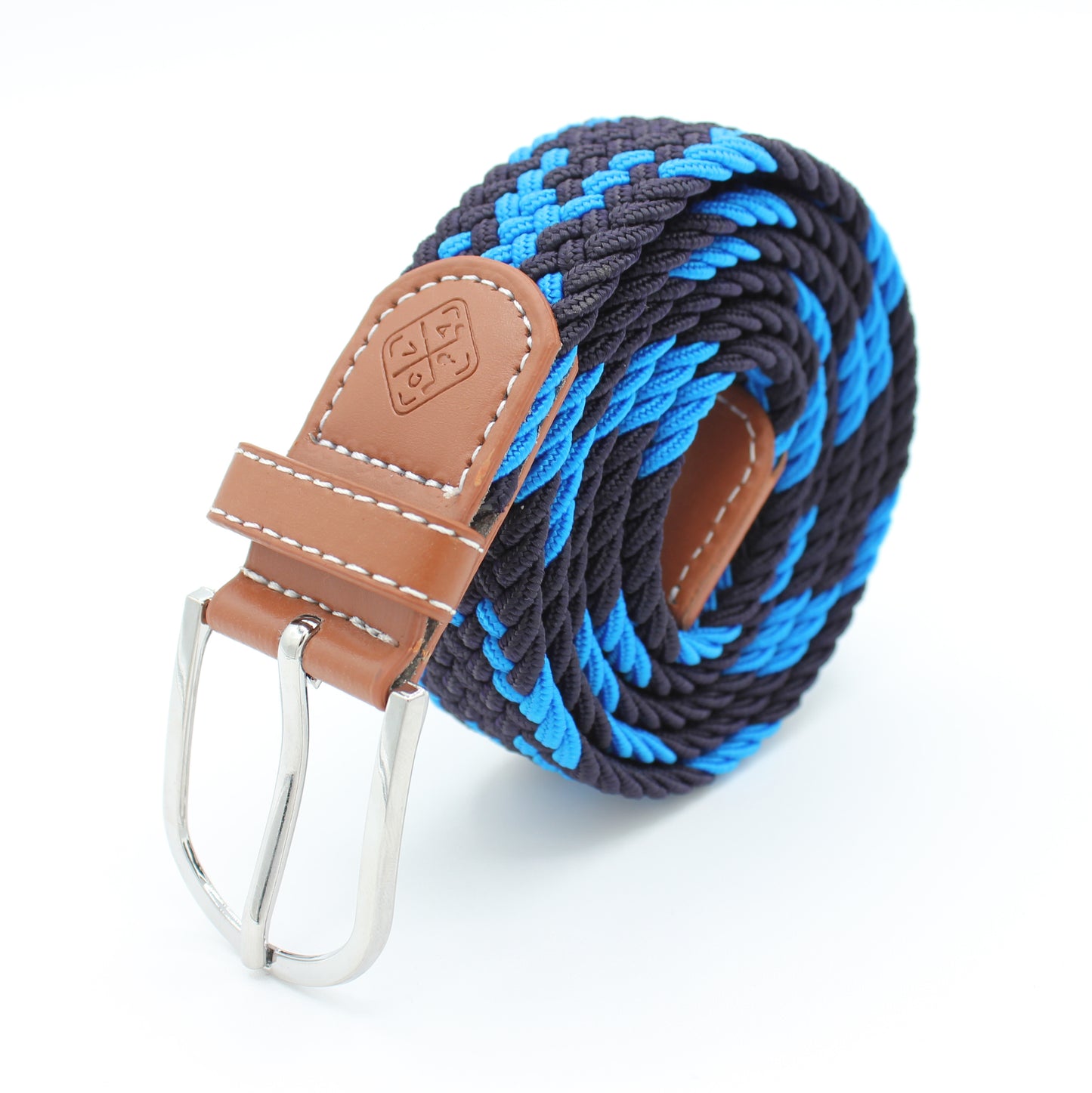 Braided Elastic Golf Belt - Signature Series (Black & Blue)