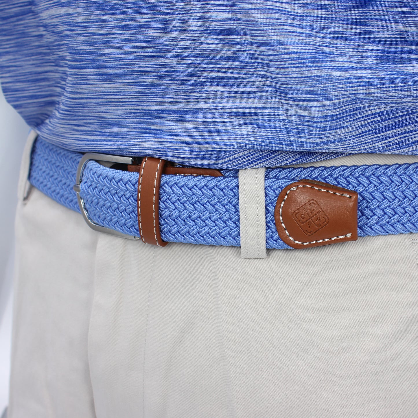 Braided Elastic Golf Belt - Signature Series (Cobalt Blue)