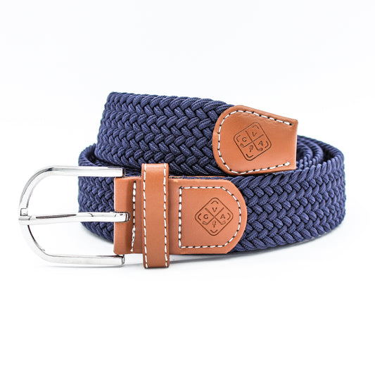 Braided Elastic Golf Belt - Signature Series (Indigo Blue)